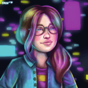 Naam: Fenna Noordenbos,<BR> Titel: Neon lights Naam: Fenna Noordenbos,<BR> Titel: Neon lights