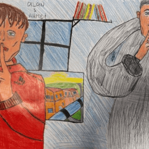 Naam: Alan Michno & Ahmet Akkas,<BR> Titel: Ssssssst! Naam: Alan Michno & Ahmet Akkas,<BR> Titel: Ssssssst!