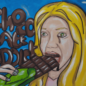 Naam: Guusje Moerings,<BR> Titel: Chocolate addict Naam: Guusje Moerings,<BR> Titel: Chocolate addict